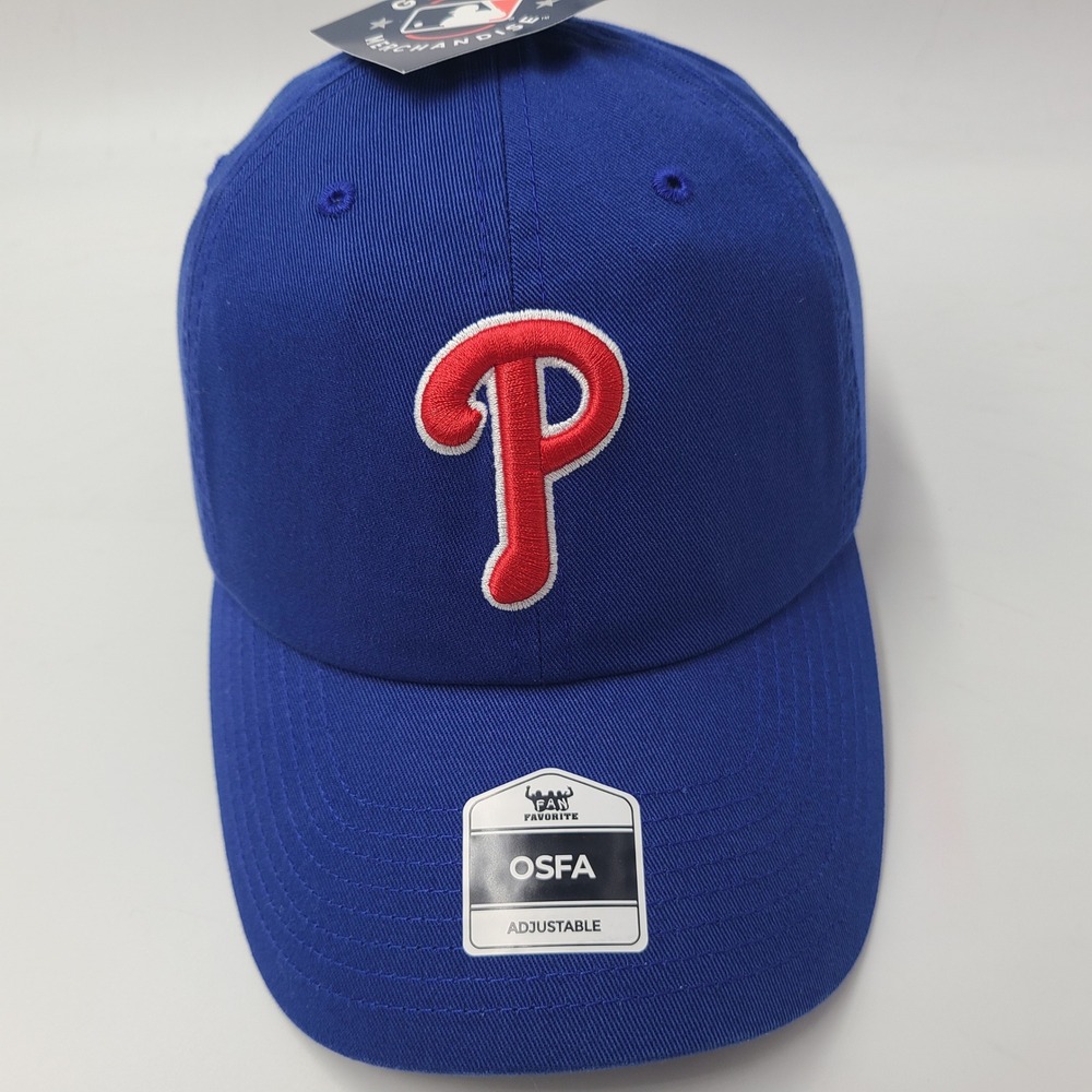 Philadelphia‎ Phillies Hat Strapback Fan Favorite Clean Up Blue Red MLB Logo Men